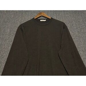 Suitsupply merino wool sweater pullover mens brown crewneck size XL